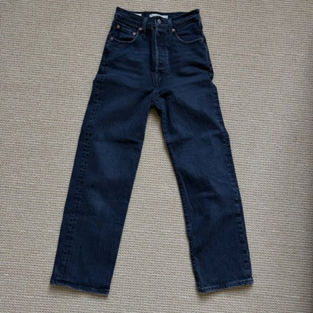 Levi's Ribcage Straight Ankle - faded black (24)
